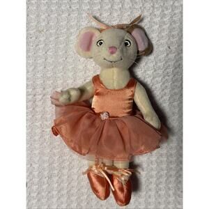 Sababa Toys Angelina Ballerina Friend Poseable Plush in Orange Tutu Outfit